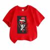 Kids Boys Girls 100% Cotton Crew Neck Short Sleeve T-shirt, Cool Vampire Character Graphic Print Casual Soft Breathable Tee for Daily Street Wear Summ