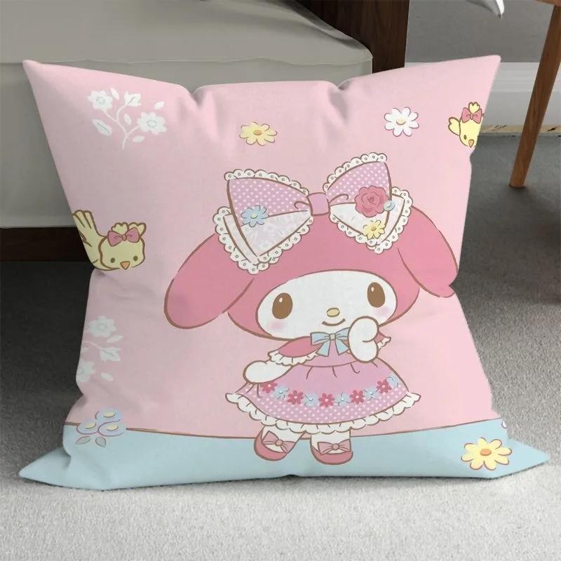 Sanrio Cute Girly Pillowcase HelloKitty Cinnamon Dog Pillowcase Kawaii Room Decoration Home Living Room Sofa Cushion Cover