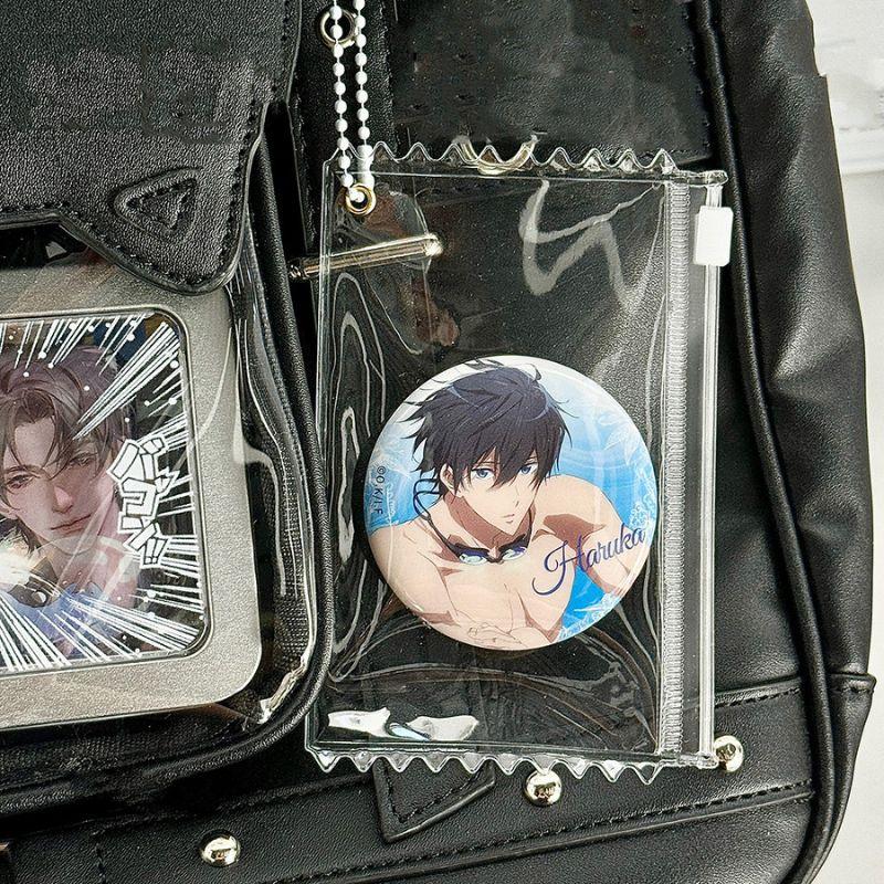 INS Transparent Candy Bag Badge Holder Korean Photocard Holder Display Bag Pendant Idol Photo Card Protective Cover Card Holder