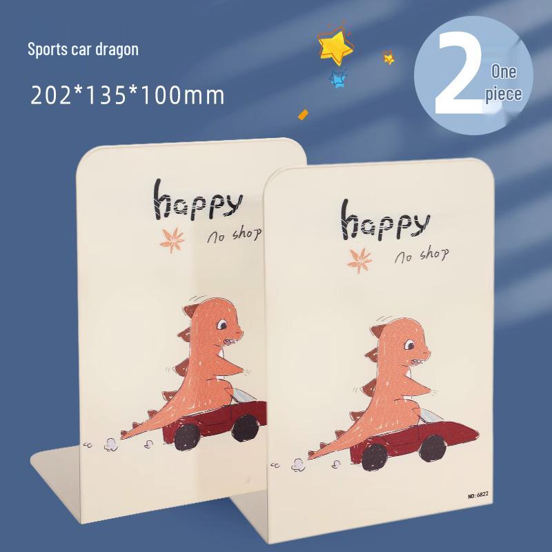 L-Shaped Bookstand Divider Clip & Bookend Desktop Organizer