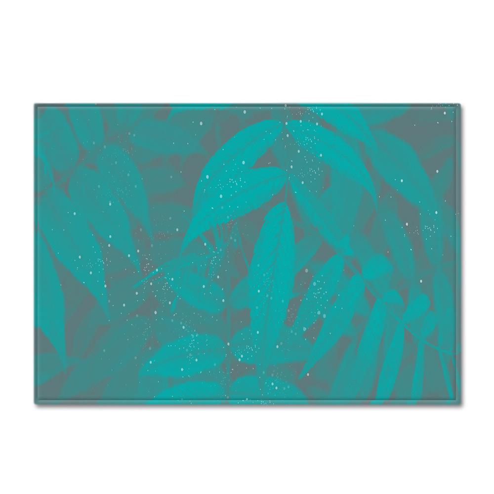 Ethnic Style Carpet Feather Style Bedroom Floor Mat