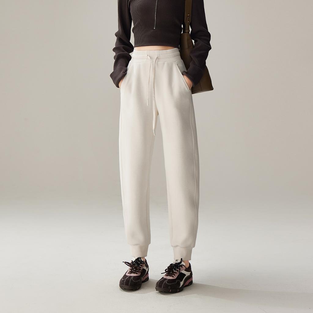 Elastic Waist Strap Sports Ankle Pants for Women