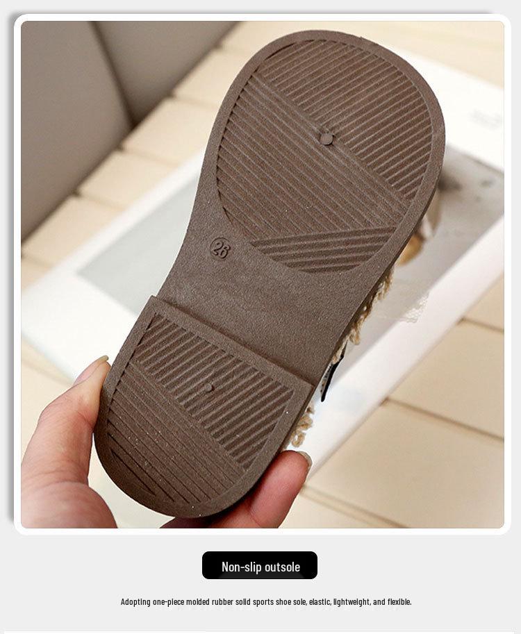 Girls' Lace Bow Leather Shoes - Spring & Autumn Korean Style Princess Performance Shoes with Pearls