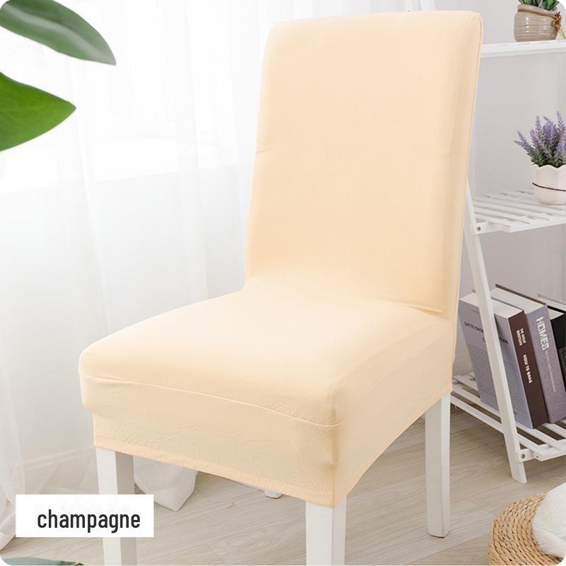 Solid Color Elastic Chair and Stool Cover for Hotel, Restaurant, or Home Dining Chairs