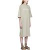 Fear Of God Essentials FW22 Gray Short Sleeve Midi Dress Smoke Letter Print Women dress FOG-FW22-062