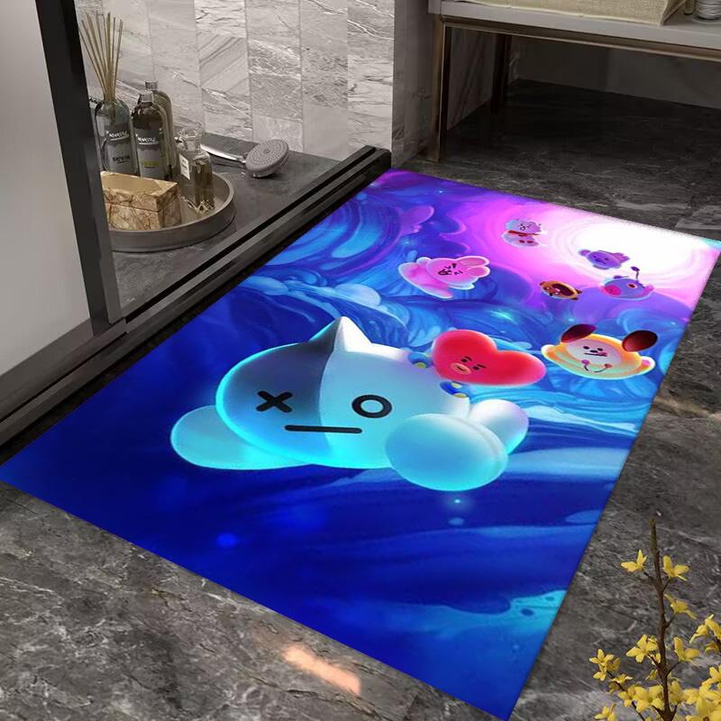 Vibrant Soul: Essence Unity Carpet Doormat Suitable for All Seasons Protective Pad Bathroom Mat Dormitory Decoration