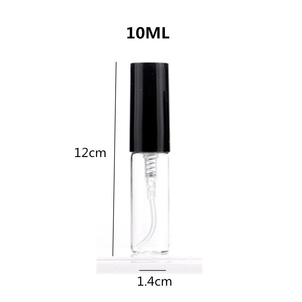 5PCS 2ML/3ML/5ML/10ML Portable Mini Empty Perfume Glass Spray Dispenser Cosmetics Sample Refillable Bottles Free Packing Tools