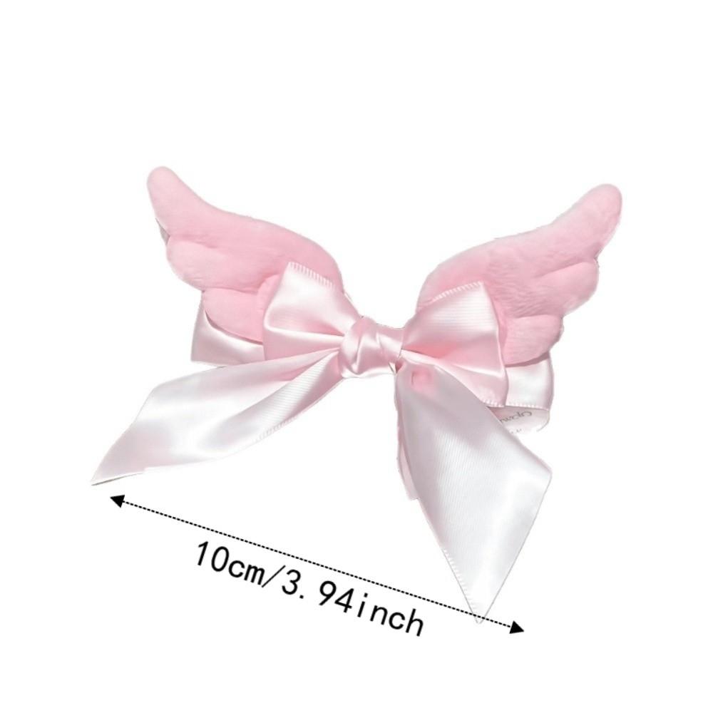 Alligator Clip Bow Hair Clip Plush Ribbon Hair Clip Gifts Back Head Clip