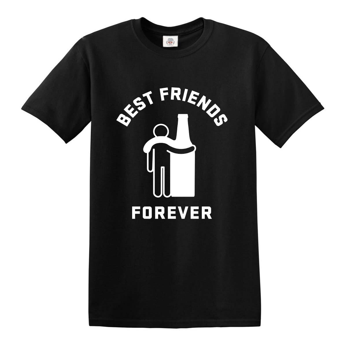 

Funny Best Friends Forever Drunk Drink Beer T-Shirt Alcohol BBQ Party Joke Top 5XL різнокольоровий