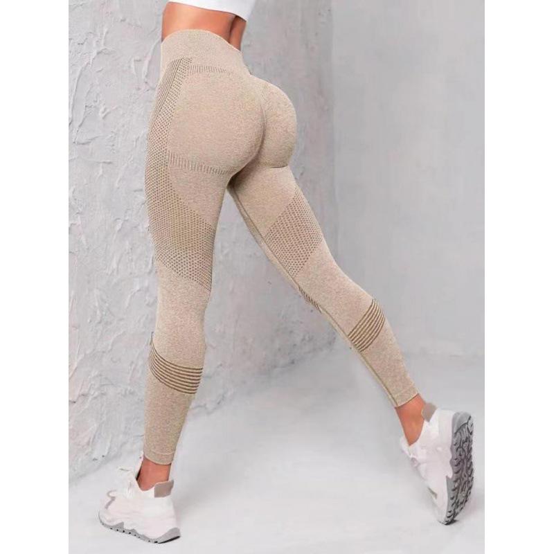 2023 Women's High-Waist Yoga Pants: Solid Color, Hip-Lifting, Fitness Style