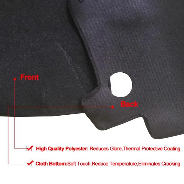 For Optima K5 2011 2012 2013 2014 2015 LHD RHD 2 Layers Car Inner Dashboard Cover Carpet Cape Rug Pad Sun-shade Protector