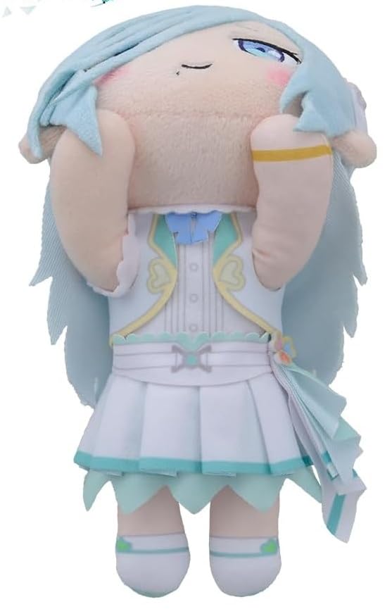 Shizuku Hinomori Lying Down Plush Toy Broken World and Miku Who Official MORE MORE JUMP Merchandise "The Can't Sing" Movie,