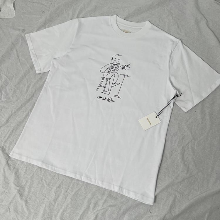 Unisex Casual Loose Fit Printed T-Shirt with Round Neck and Short Sleeves