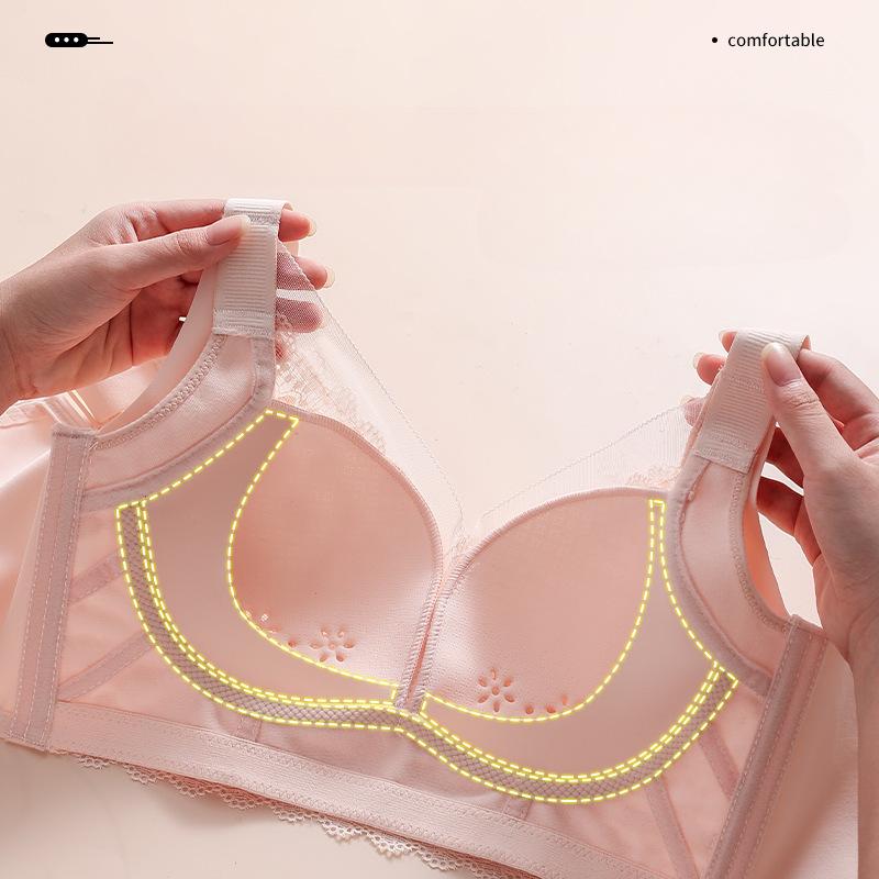 fashion Underwear women's thin styles gather and adjust type, anti-expansion, upper support, sub-breasts, anti-sagging bra