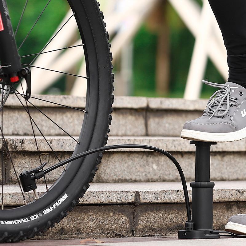 WEST BIKING Ultralight Portable Bike Pump MTB Road Bicycle Foot Pump Presta & Schrader Valve Cycling Tire Air Inflator With Hose