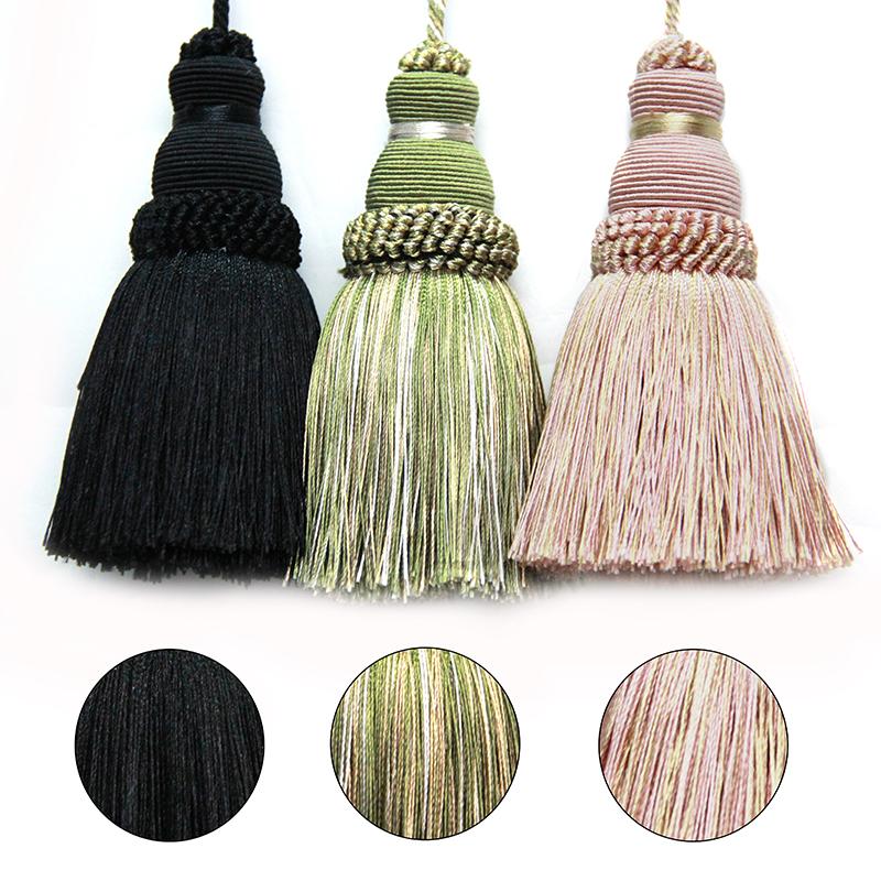 BELAVENIR Colorful Tassel Key Tassel Hanging Rope Silk Tassel Fringe Tassel Trim Garment Decoration DIY Accessories for Curtain and Home Decoration