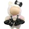 Cimoon Doll Clothes Black Outfit for 15cm and 17cm Plush Toys Costume Accessory Dress Up Suit