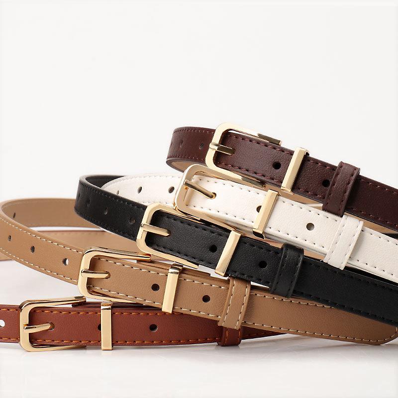 Women's belt New fashion casual belt Women's, versatile high-end simple ins style with jeans belt