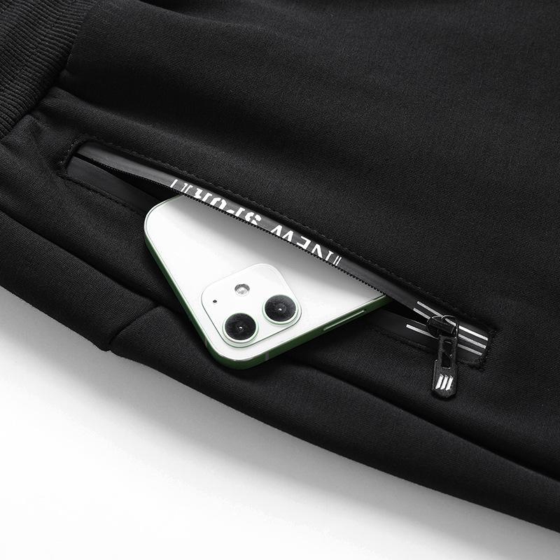 Hooded Sweatshirt Men's Velvet Hooded Sweatshirt Casual Sports Set Fashion Brand Cardigan Hooded Jacket