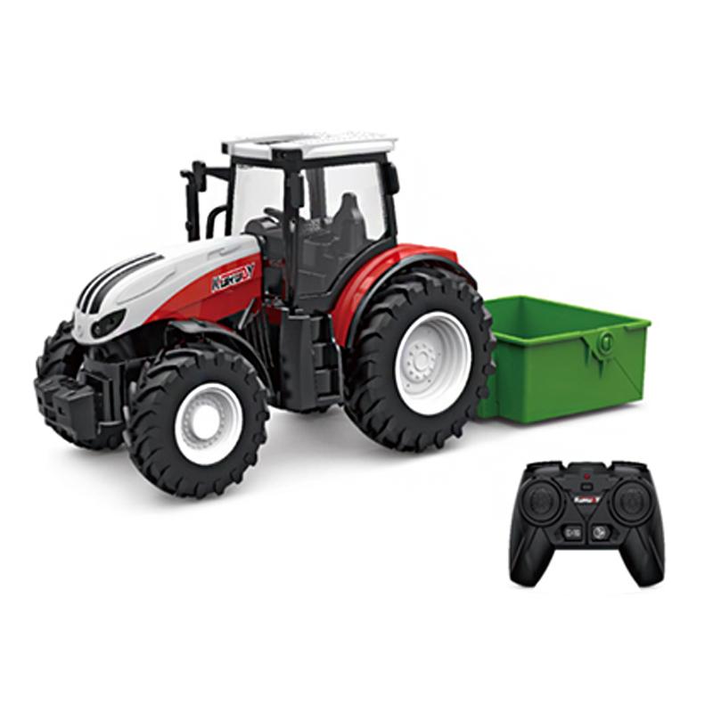 RC Farm Car Tractors Trailer 2.4G Rádio Controlado Carros Simulador de Fazenda Caminhão Miniatura Fazendeiro Animal Modelo Brinquedos Crianças Menino