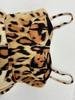 Spring New Women's Sexy Leopard Print Cutout Back Slimming Halter Dress