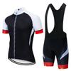 Mens Cycling Jersey Bib Shorts Set Breathable Mountain Bike Outfit Road Trail Riding
