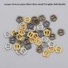 100pcs 3mm Tri-glide Belt Buckle Mini Small Strap Buckles  Doll Buttons Shoes Accessories