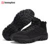 Baasploa Men's Autumn/Winter Outdoor Mountaineering Shoes and Boots Anti slip, Warm and Comfortable, Autumn/Winter Men's Shoes Promotion
