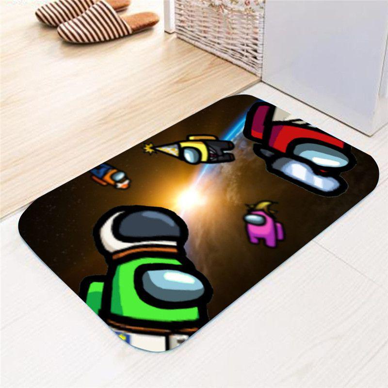 Game Mat Flannel Home Bath Bathroom Nonslip Carpet Rug Decor Floor