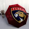 Florida Panthers Fashionable Automatic Opening/Closing Folding Umbrella. Portable and Foldable, Ideal for Gift, Travel, and Daily Use.