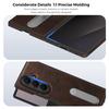 For Samsung Galaxy Z Fold 7 3 4 5 6 Z FliP 3 4 5 6 7 Folding Leather Phone Case 360 Rotating Stand Magnetic Magsafe Charging Stitching Leather Cover