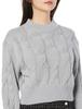 Laisse Passe Cable Knit Pullover Sweater in Powder Blue Women's
