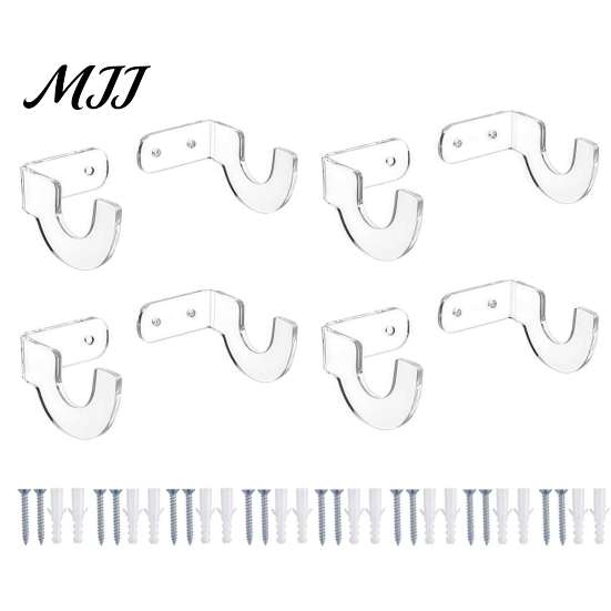 Acrylic Swords Holder Rack Wall Mounted Stand, Transparent Display Horizontal Holder, Stand Hanger with Screws and Expansion Tubes for