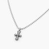 Jbans Classic Antique Cross Pendant Soft Chain Necklace (C2501-An835_Sv)