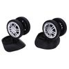 2pcs Luggage Suitcase Wheels Black Universal Rotation Quiet Double Row Casters for Spare Parts