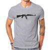 Kalashnikov AK 47 Black Tshirt Graphic Unisex Tops Vintage Summer Cotton Short Sleeve T Shirt