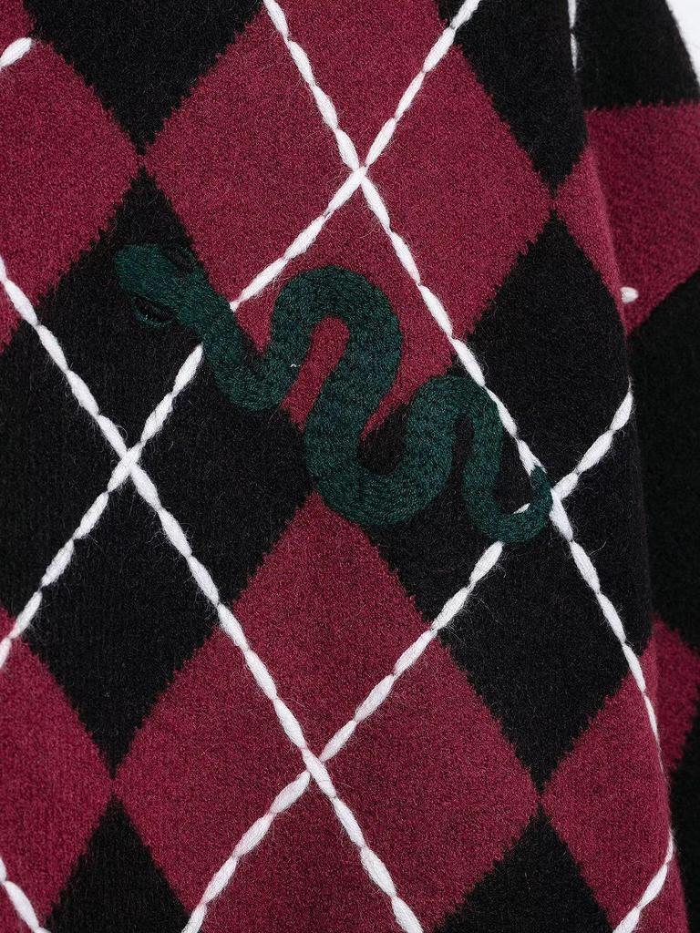 2025 Spring Women's European & American Style Diamond Pattern Knitted Sweater