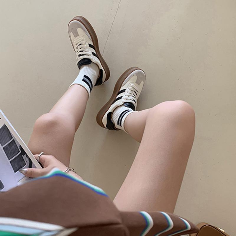 Dexun Schuhe Damen neue Schuhe Plateausohle vielseitig Retro Forrest Gump Schuhe lässige Sport-Board-Schuhe