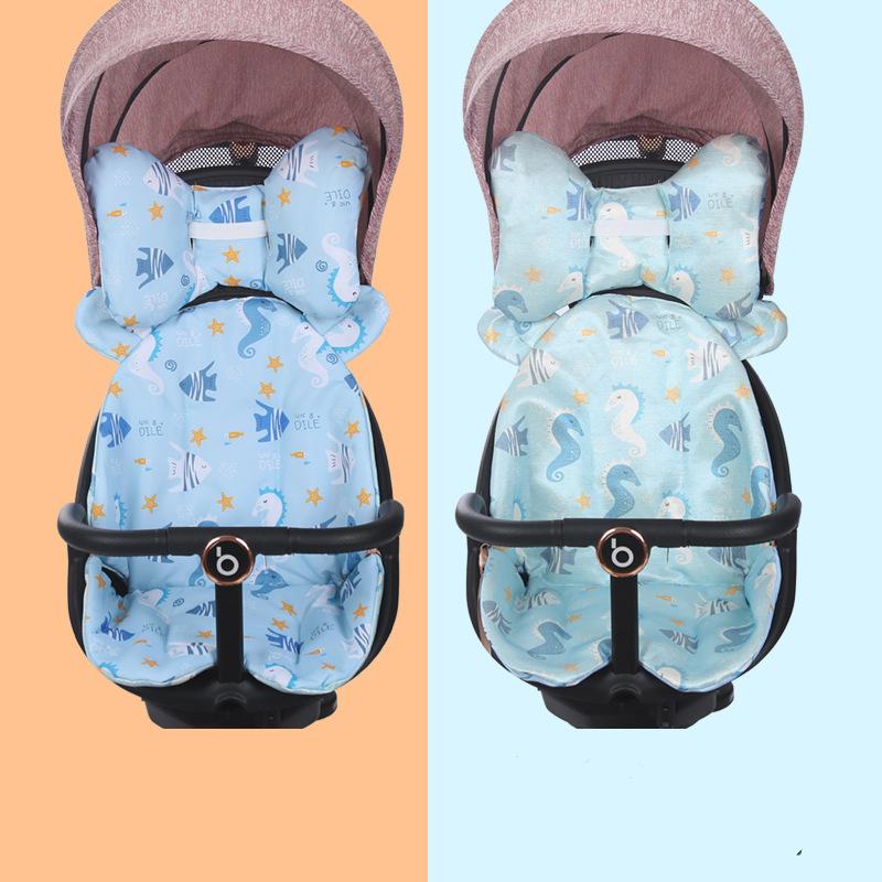 Baby Stroller Mat Baby Baby Artifact Baby Dining Table Stroller Cotton Cushion Cushion Warm Four Seasons Mat Universal