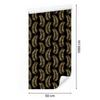 Wallpaper Black and Gold Tropical Pattern Ochre Background, Ochre Center 50x1000