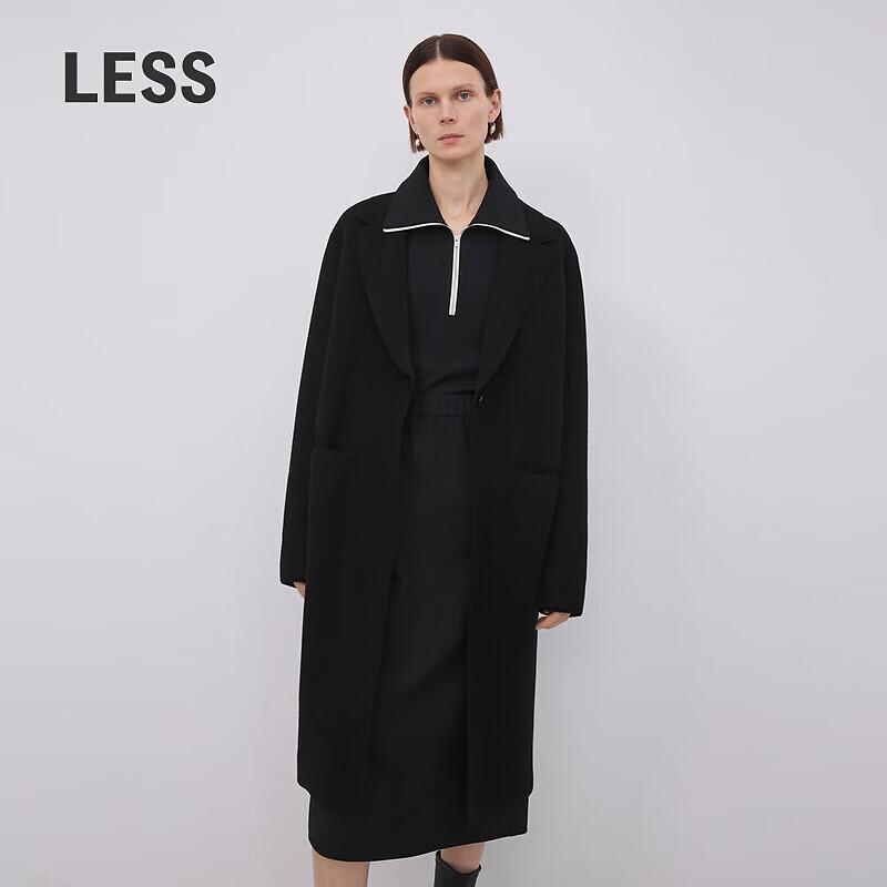 Женский кардиган средней длины с лацканами LESS L