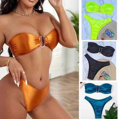 Nové plavky Sexy U-Shaped V Iron Plavky Bikiny Dámské plavky
