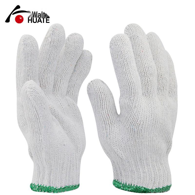 Huater White Cotton Work Gloves 12 Pairs
