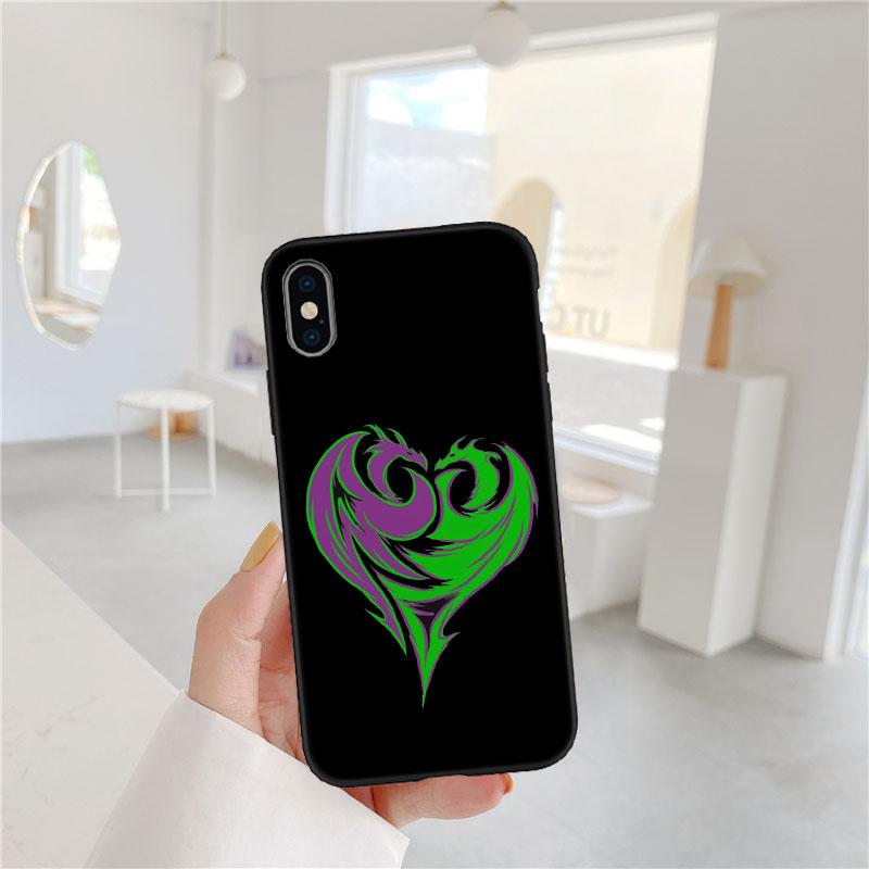 CJ33 Descendants Soft Shell Phone Case for iPhone 16 15 14 13 12 Pro Max Plus Mini