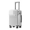 Front Opening Travel Suitcase with USB and Cup Holder