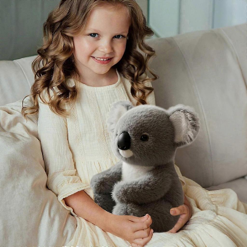 Ultra-Soft Koala Plush Toy - Lifelike Stuffed Animal for Stress Relief & Emotional Comfort, Interactive Huggable Gift