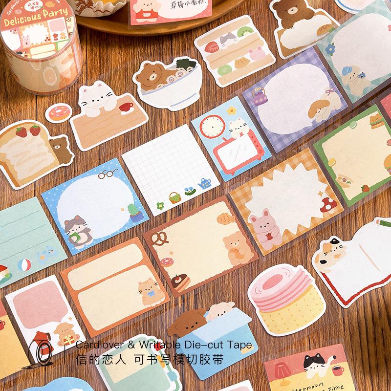 1pcs/1lot Decorative Adhesive Tapes Soft Fufu Notes Diary Masking Tapes Junk Journal Scrapbooking Stikcers Paper Japanese