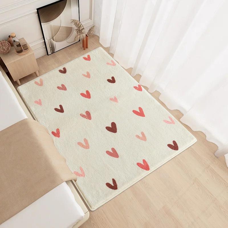 Modern Minimalism Bedroom Fluffy Carpet Large Area Carpets for Living Room Children Girl Room Soft Rug Non-slip Washable Mat