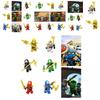 Golden Ninja Building Blocks Toy Set For Kids Includes 38 Pieces Of Small Abs Blocks