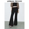UR Women's High-Waist Drawstring Wide-Leg Flare Trousers